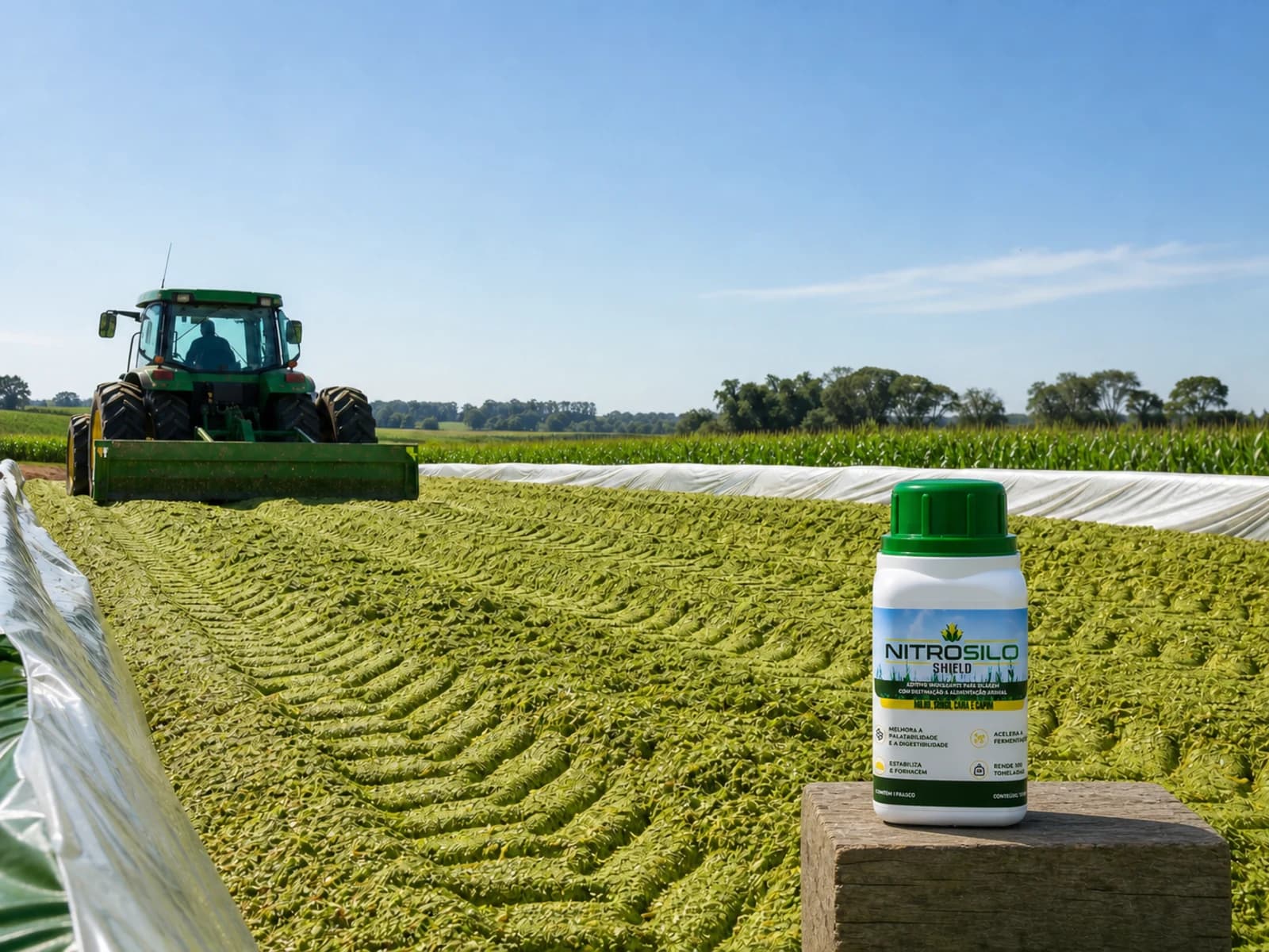 Nitro Silo 100g Inoculante para silagem 25un Revenda — A silagem se perde no silo, não no campo