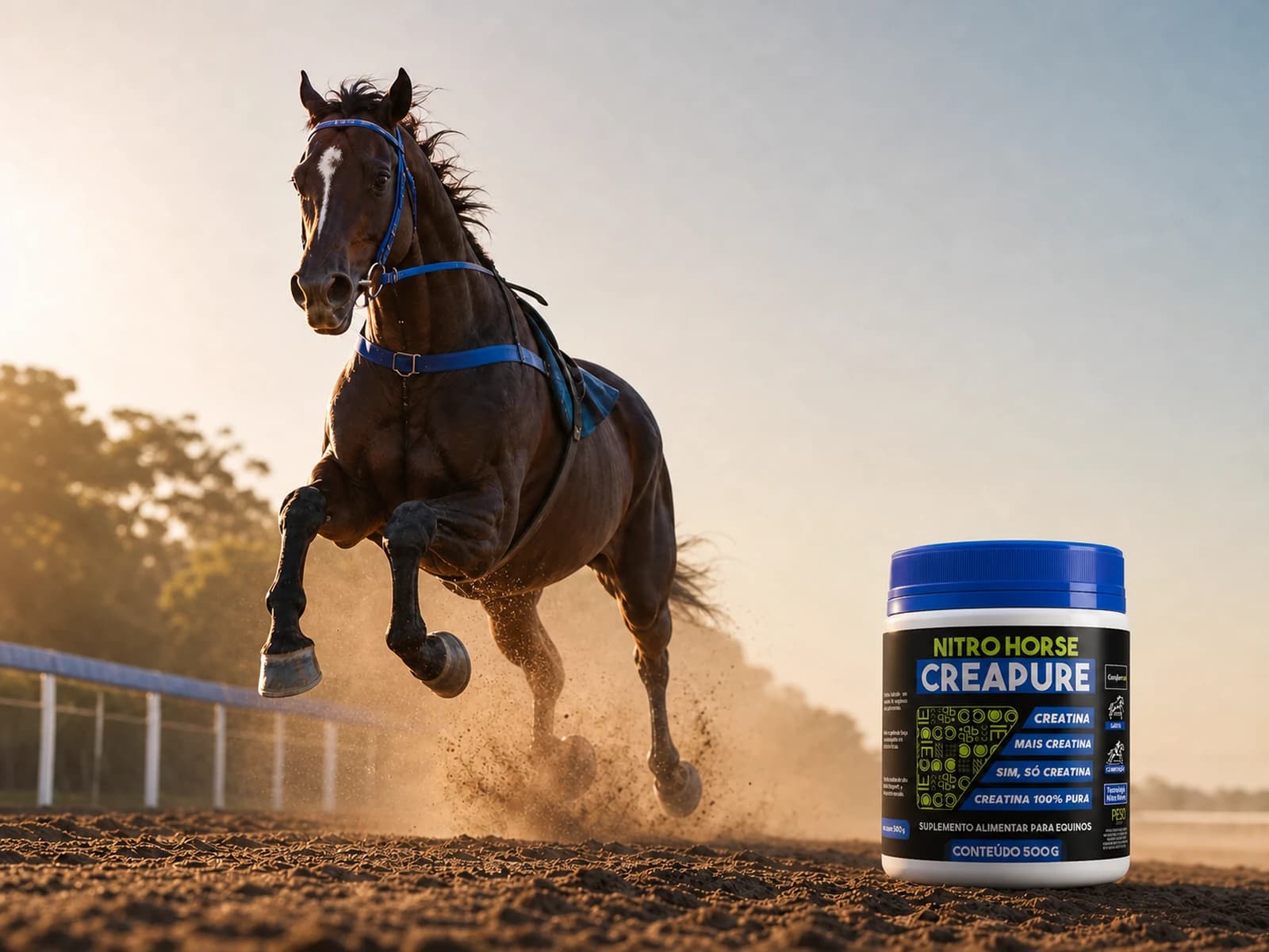 NITRO HORSE CREAPURE 500 GR — Força que se constrói no treino