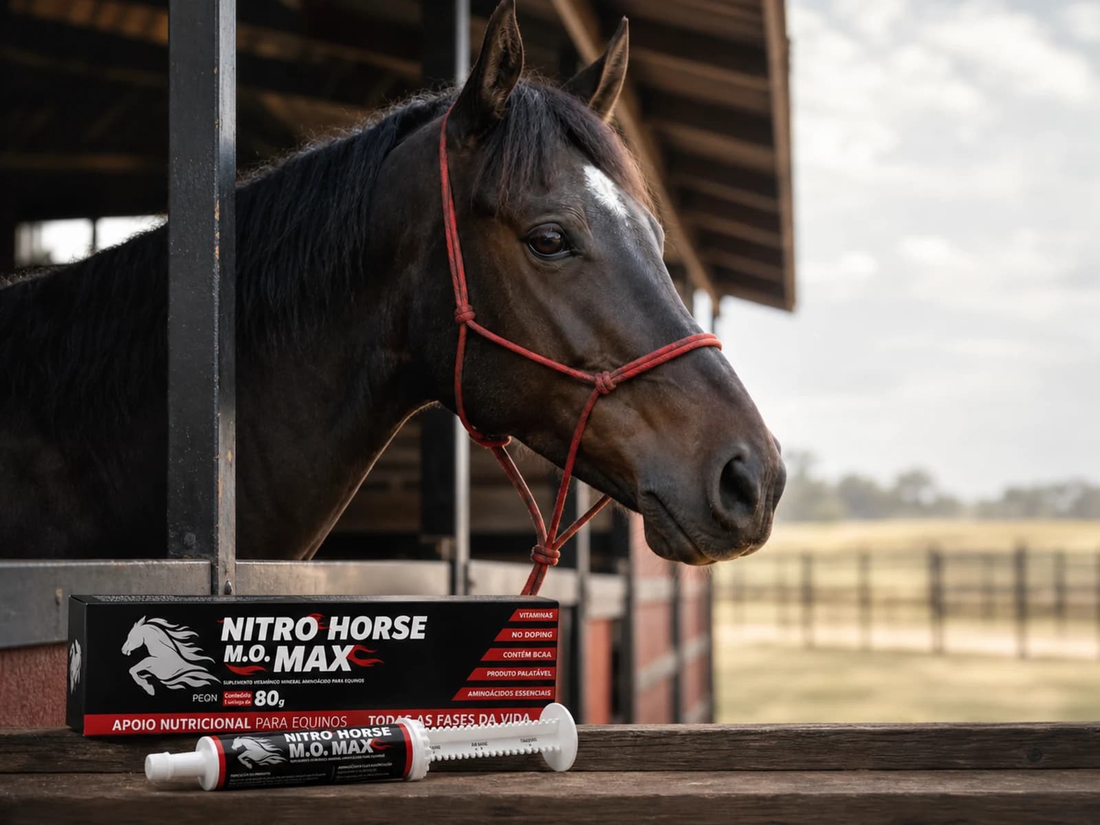 NITRO HORSE M.O MAX 80GR — Uma dose a cada dez dias