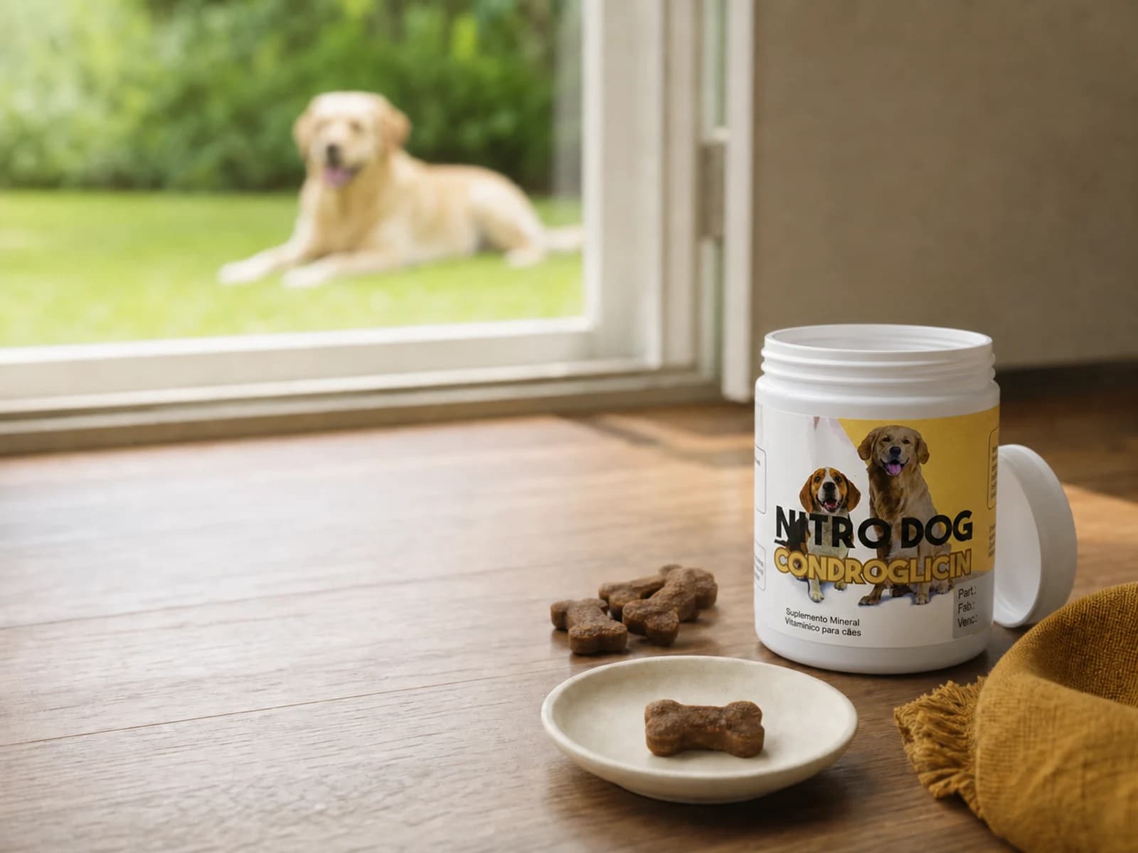 Suplemento para Cachorro Nitro Dog Condroglicin – Regeneradores Articulares — Snack, não comprimido