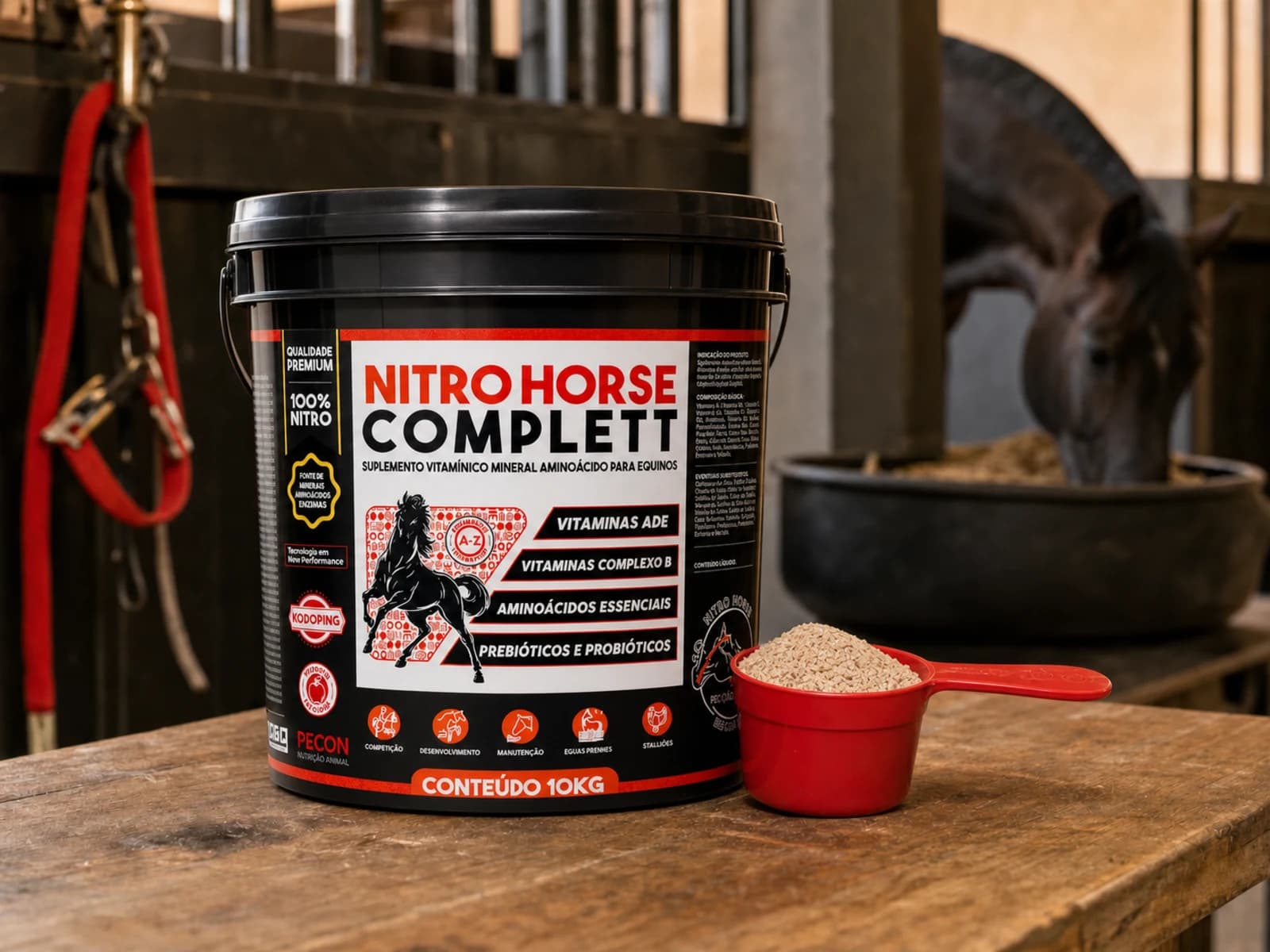Nitro Horse Complet 10 kg — Base larga, dose por fase