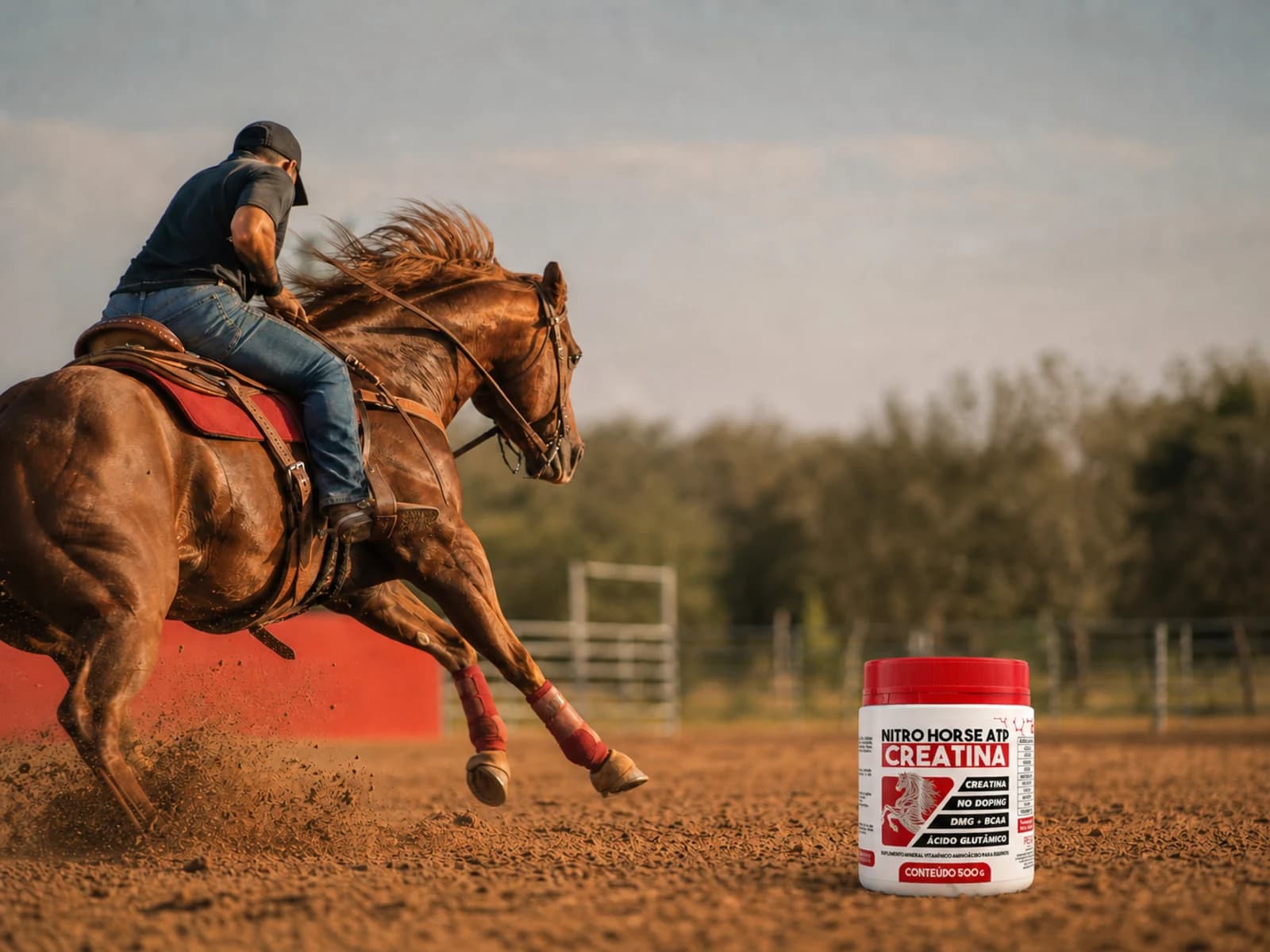 Nitro Horse Creatina ATP 500g — Força que se constrói no treino