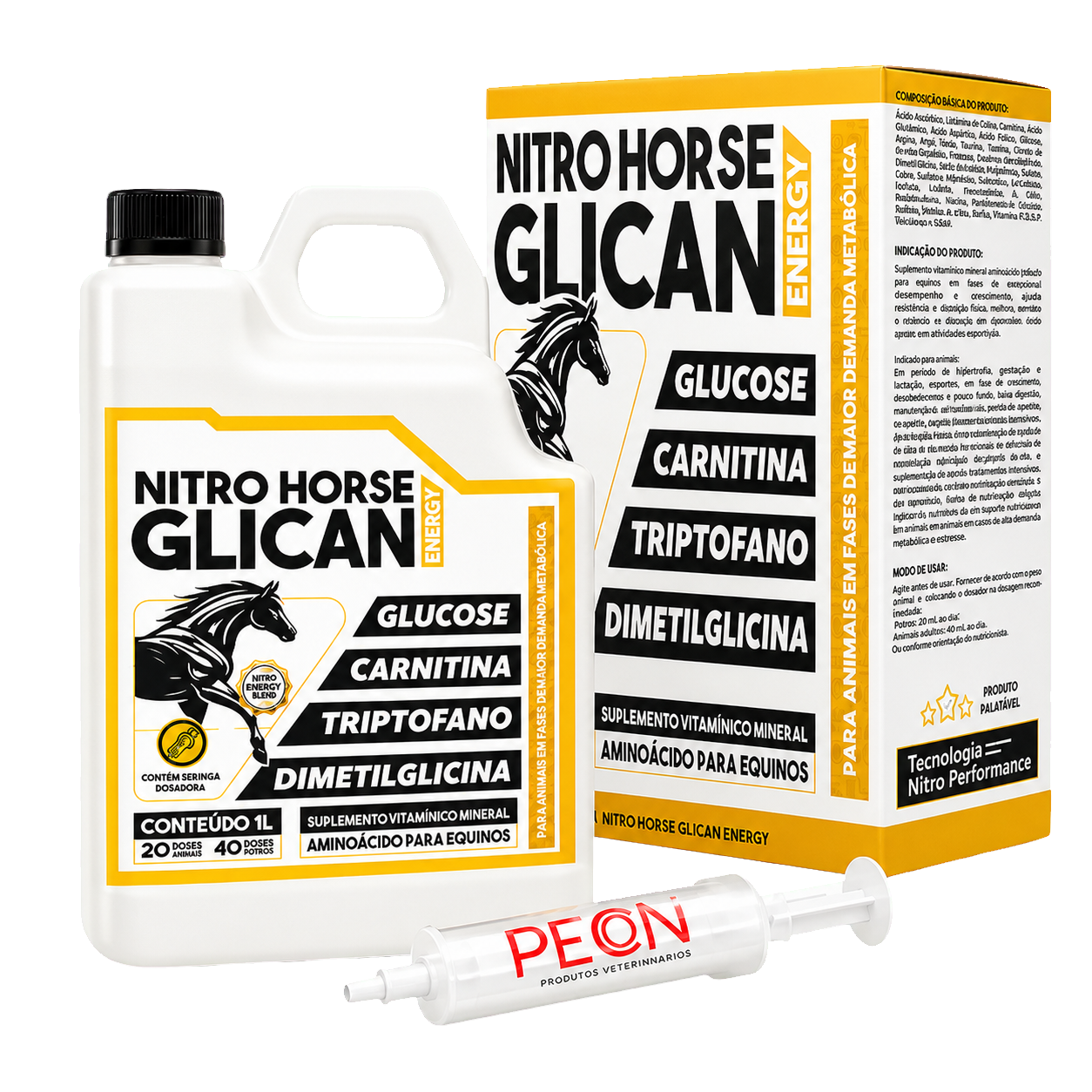 NITRO HORSE GLICAN ENERGY 1 LITRO